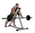 Barbell Curl - Overhang